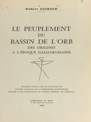 cover image of Le peuplement du bassin de l'Orb